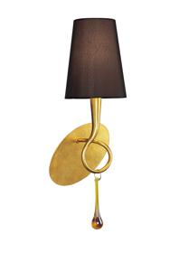 Paola Gold-Black Wall Lights Mantra Traditional Wall Lights